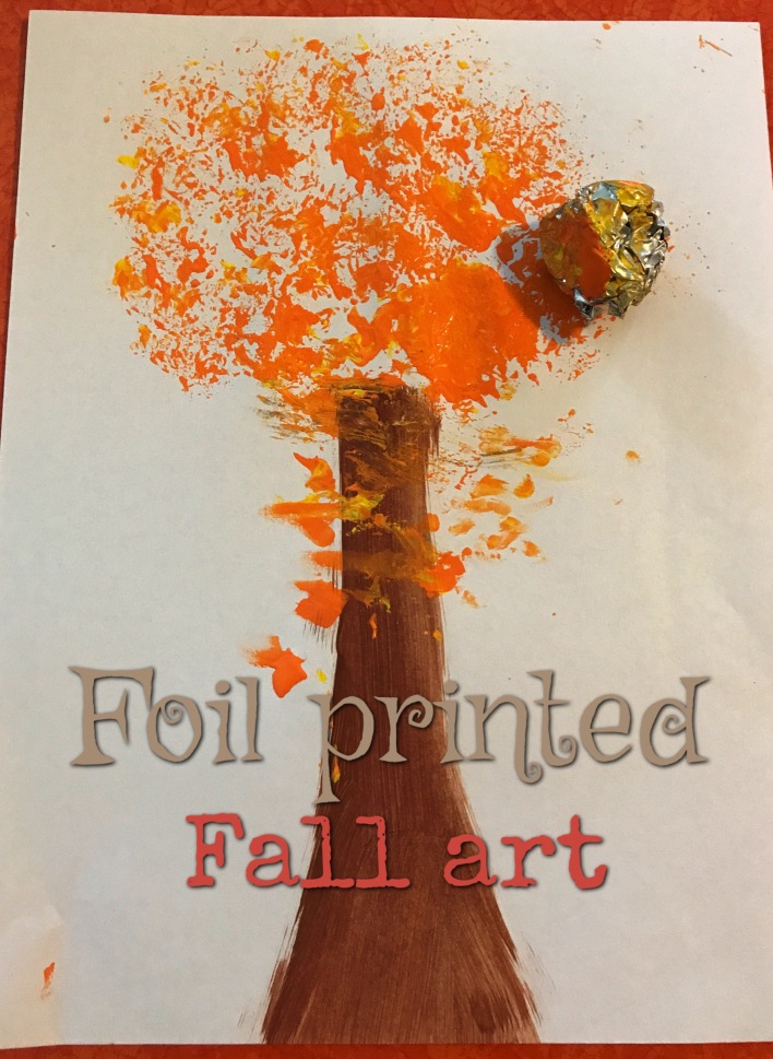 foil printed fall art